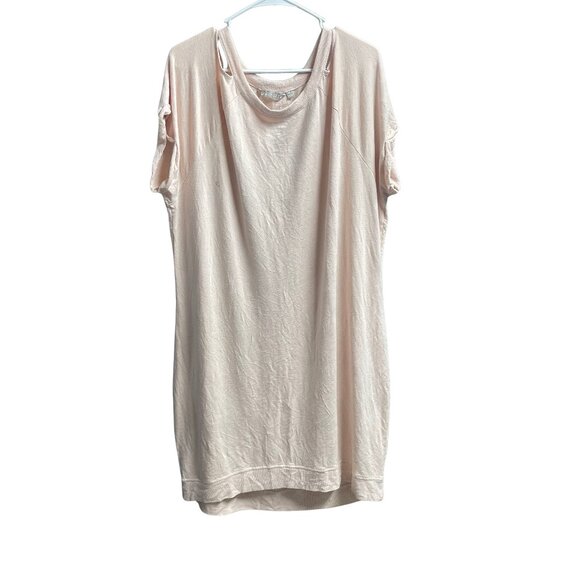 Athleta Cutout Shoulder T-Shirt Dress – Beige / Blush – 1X - Picture 2 of 5